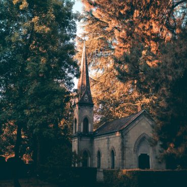 Small church in the woods